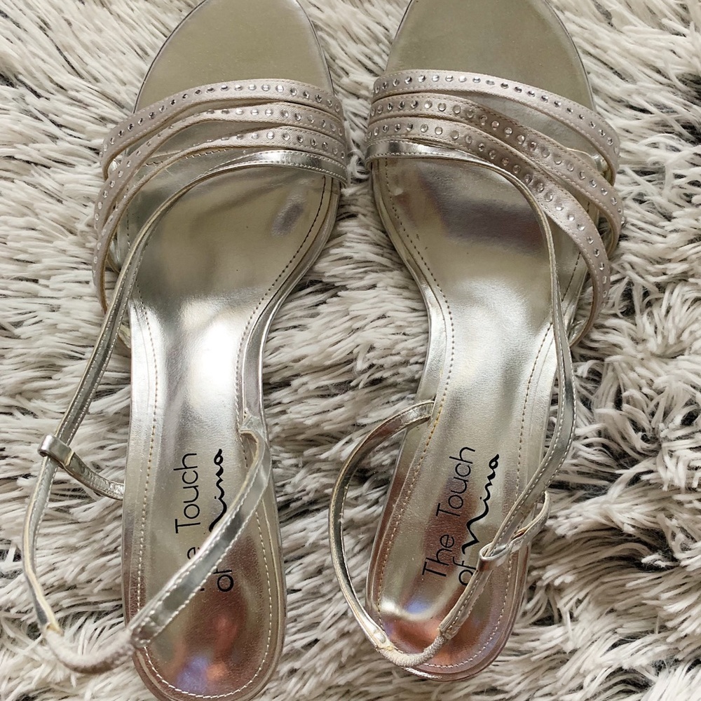 Silver High Heels